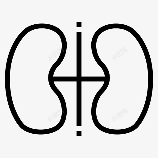 肾脏疾病解剖学医学图标svg_新图网 https://ixintu.com 医学 概要 疾病 肾病 肾脏 解剖学