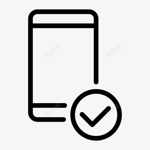 检查智能手机设备小工具图标svg_新图网 https://ixintu.com 勾选 小工 工具 手机 智能 检查 设备