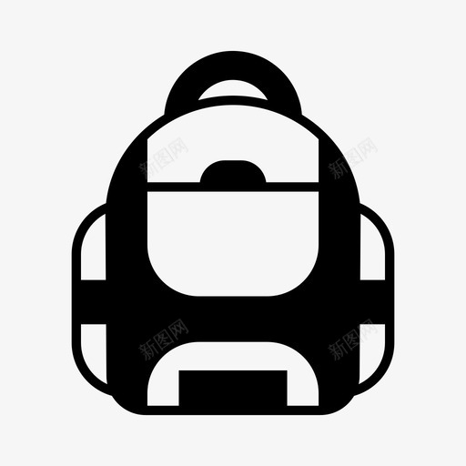包背包徒步旅行图标svg_新图网 https://ixintu.com 包 半背包 学生 徒步旅行 背包 行李