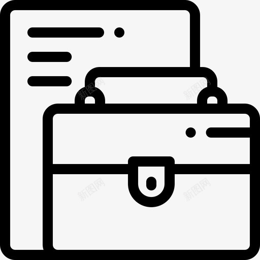 公文包146办公室直线型图标svg_新图网 https://ixintu.com 公文包 办公室 直线 线型