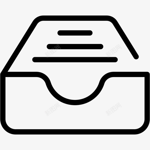 存储数据文档图标svg_新图网 https://ixintu.com 办公室 存储 收件箱 数据 文档 电子邮件