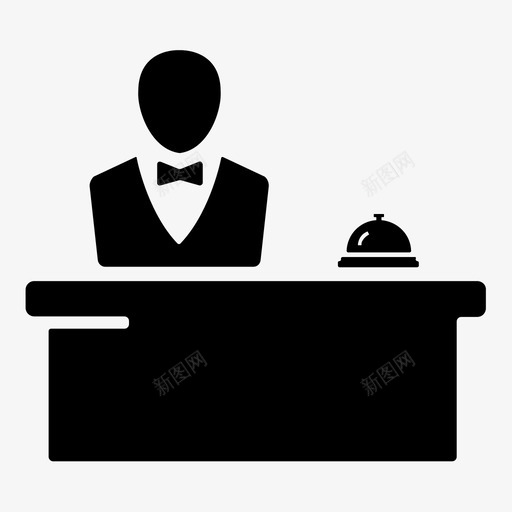 前台酒店酒店服务图标svg_新图网 https://ixintu.com 前台 服务 酒店 酒店服