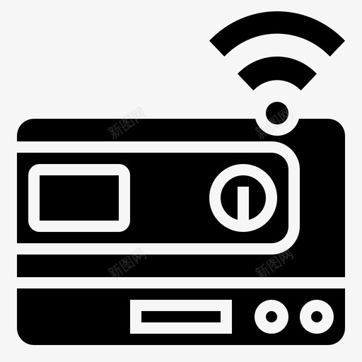 wifi连接internet图标svg_新图网 https://ixintu.com internet internetofthingsglyph wifi 信号 网络 连接