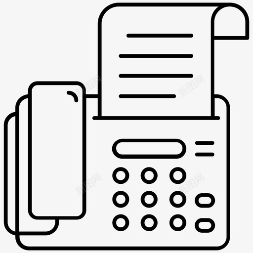 传真机efax电子设备图标svg_新图网 https://ixintu.com efax 传真机 向量 图标 电子设备 网络 设备 轮廓 输出 通信