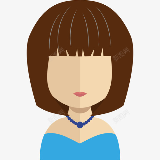 齐刘海svg_新图网 https://ixintu.com 短发齐刘海 齐刘海