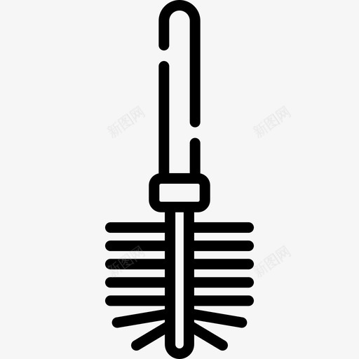马桶刷家用器具17线性图标svg_新图网 https://ixintu.com 器具 家用 线性 马桶