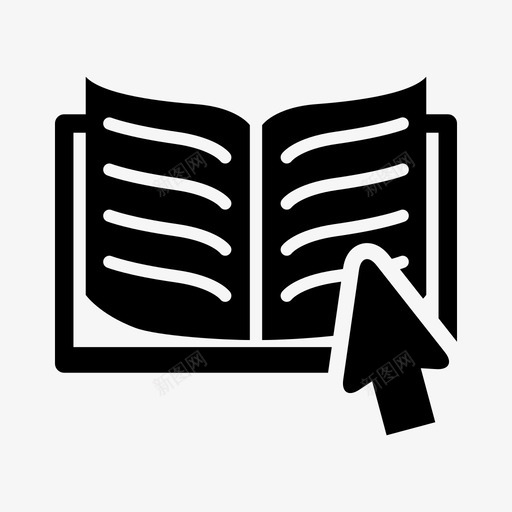 电子书图书馆在线图标svg_新图网 https://ixintu.com 图书馆 在线 在线教育 电子书 阅读