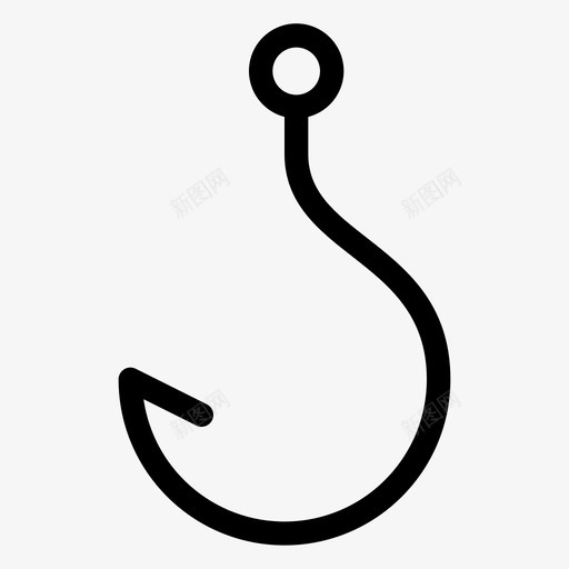 鱼钩钓鱼鱼饵图标svg_新图网 https://ixintu.com 钓鱼 鱼钩 鱼饵