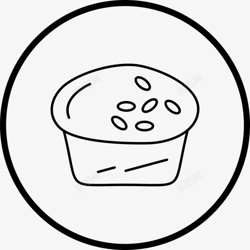 杯子蛋糕甜点食物图标svg_新图网 https://ixintu.com 图标 杯子 松饼 甜点 线路 蛋糕 食物