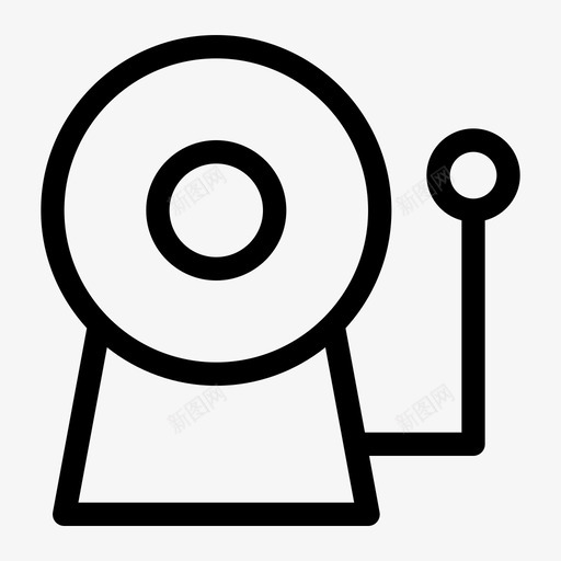 铃声闹钟警报图标svg_新图网 https://ixintu.com 学校粗体 禁用 警报 通知 铃声 闹钟 静音