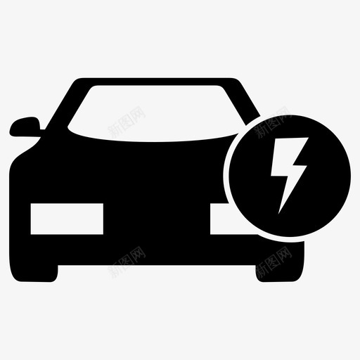 电动车汽车技术图标svg_新图网 https://ixintu.com 交通 技术 汽车 电动车