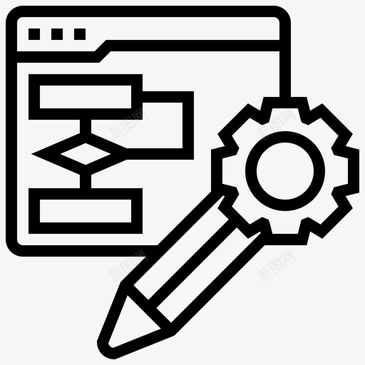 编程编程70线性图标svg_新图网 https://ixintu.com 线性 编程 编程70