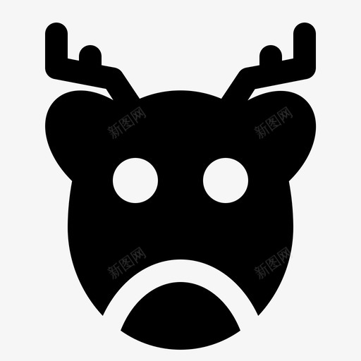 驯鹿圣诞老人骑马图标svg_新图网 https://ixintu.com 圣诞老人 驯鹿 骑马
