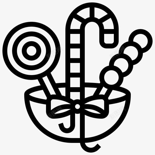 棒棒糖糖果儿童图标svg_新图网 https://ixintu.com 儿童 圣诞节 棒棒糖 甜食 礼物 糖果