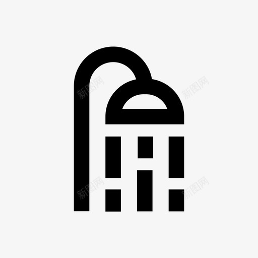 淋浴便利设施浴室图标svg_新图网 https://ixintu.com 住宿 便利设施 健身房 浴室 淋浴