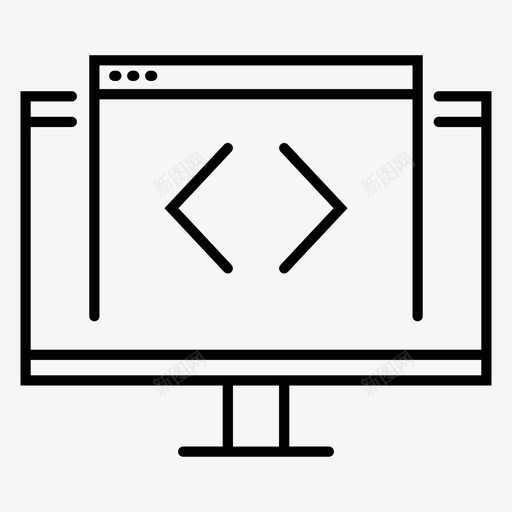 前端开发代码编码器图标svg_新图网 https://ixintu.com 代码 前端开发 用户体验设计 用户体验设计和网页开发 编码 编码器 网页开发