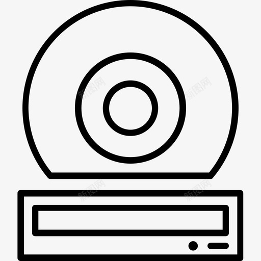 硬盘驱动器设备图标svg_新图网 https://ixintu.com 硬盘 设备 驱动器