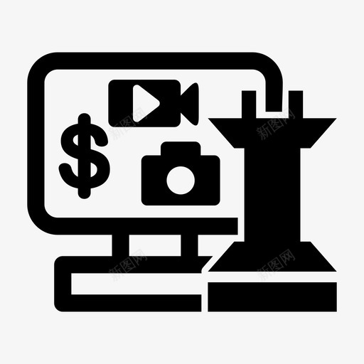 数字化战略商务笔记本电脑图标svg_新图网 https://ixintu.com 商务 市场营销 战略 数字化 电脑 笔记本