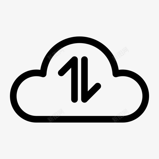 云信号连接互联网图标svg_新图网 https://ixintu.com it 互联网 信号 计算机 连接