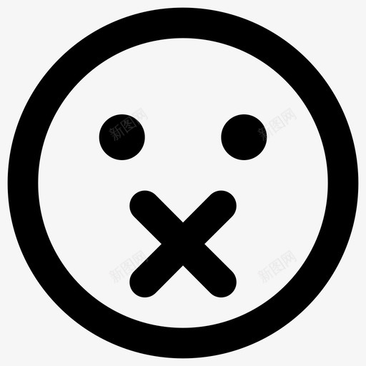 静音表情符号无声图标svg_新图网 https://ixintu.com 2个 plumo ui 无声 无言 符号 表情 静音
