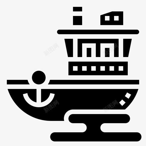 油轮锚石油图标svg_新图网 https://ixintu.com 油轮 石油 石油工业 船舶