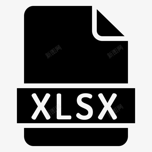 xlsx文件扩展名格式图标svg_新图网 https://ixintu.com 扩展名 文件 格式