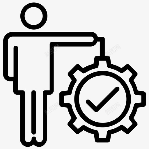 批准的设置经理主管图标svg_新图网 https://ixintu.com 主管 图标 批准 服务 经理 维护 设置 验证