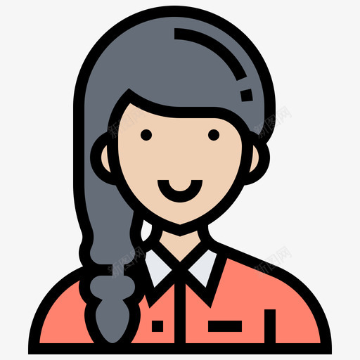 志愿者职业女性4线性颜色图标svg_新图网 https://ixintu.com 志愿者 线性 职业女性 颜色