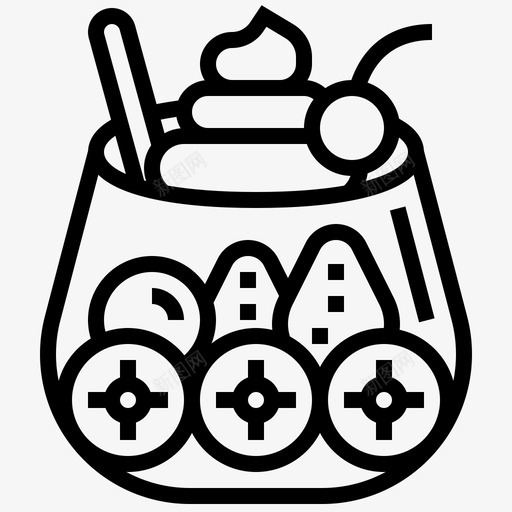 水果沙拉浆果饮食图标svg_新图网 https://ixintu.com 健康 水果沙拉 浆果 素食 饮食