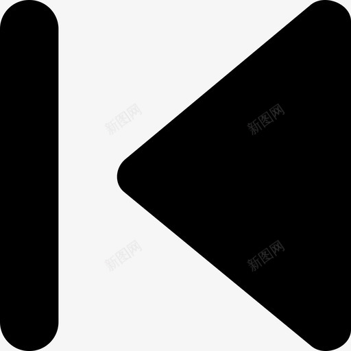 首页箭头最后一首歌图标svg_新图网 https://ixintu.com 分页 友好的系统图标 向左跳过 左 最后一首歌 箭头 首页