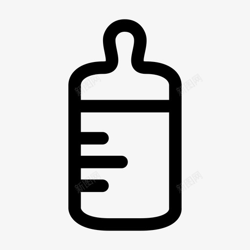 奶瓶婴儿奶瓶食品图标svg_新图网 https://ixintu.com 套装 奶嘴 奶瓶 奶粉 婴儿 牛奶 配方 食品