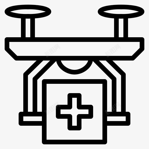 无人机运输无人机元素图标svg_新图网 https://ixintu.com 元素 无人机 运输