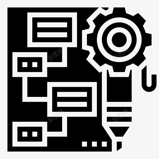 经济管理计划图标svg_新图网 https://ixintu.com 战略 管理 经济 统计分析 计划 过程