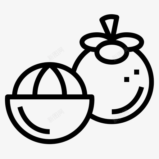 芒果泰国菜直链图标svg_新图网 https://ixintu.com 泰国 直链 芒果