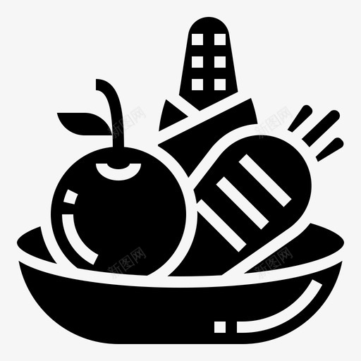 素食主义饮食配料图标svg_新图网 https://ixintu.com 素食 素食主义 维生素 配料 饮食