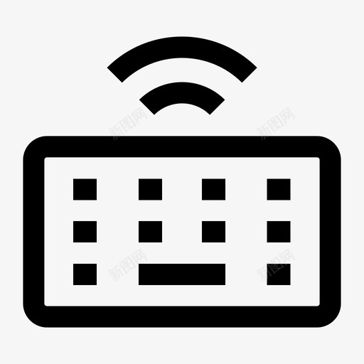 无线键盘电脑设备图标svg_新图网 https://ixintu.com 图标 基本 技术 无线 电脑 设备 键盘