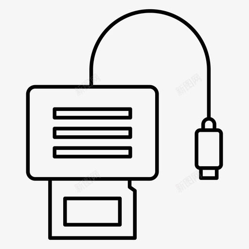 读卡器读卡器设备数据传输设备图标svg_新图网 https://ixintu.com 传输设备 图标 数据 硬件 线路 计算机 设备 读卡器 输入