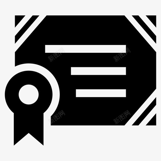 学位证书文凭图标svg_新图网 https://ixintu.com 学位 学历 执照 文凭 证书