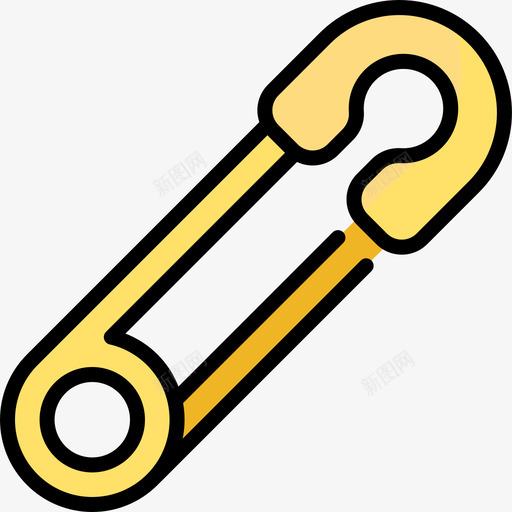 别针手工艺品7线颜色图标svg_新图网 https://ixintu.com 别针 手工艺品 颜色