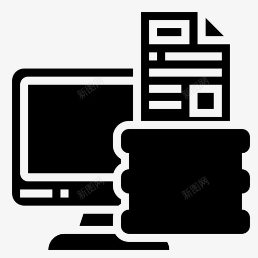 分析算法计算机图标svg_新图网 https://ixintu.com 分析 数据 数据库管理glyph1 文档 算法 计算机