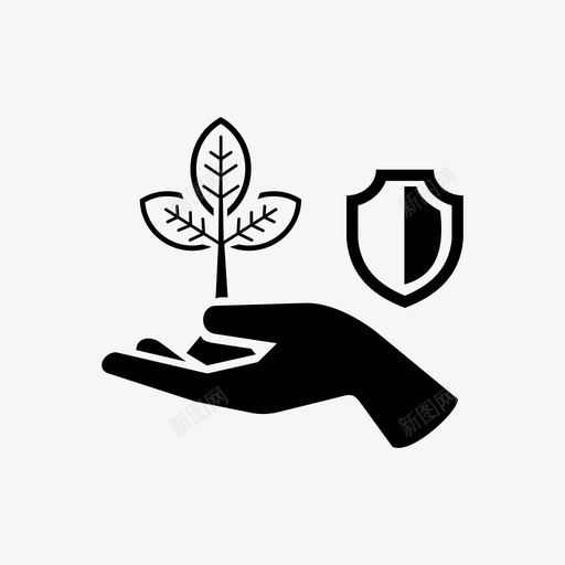节约环境地球植物图标svg_新图网 https://ixintu.com 地球 植物 环境 电力 节约