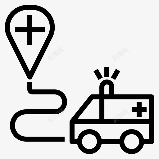道路水平医院图标svg_新图网 https://ixintu.com 医院 护士 水平 职业 谈话 轮廓 道路