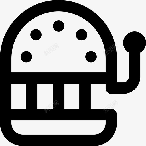 老虎机娱乐2轮廓图标svg_新图网 https://ixintu.com 娱乐 老虎机 轮廓