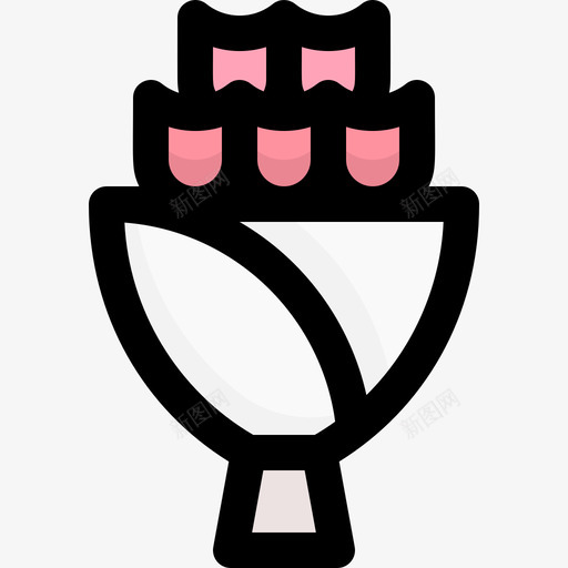 花束爱113线性颜色图标svg_新图网 https://ixintu.com 线性 花束 颜色