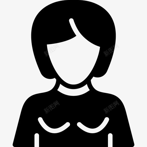 女儿女孩丫头图标svg_新图网 https://ixintu.com 丫头 女儿 女孩