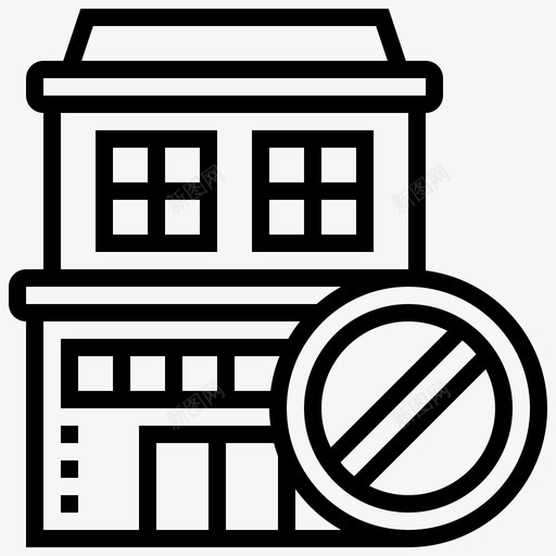 空置可用房屋图标svg_新图网 https://ixintu.com 可用 房地产1 房屋 租金 空置