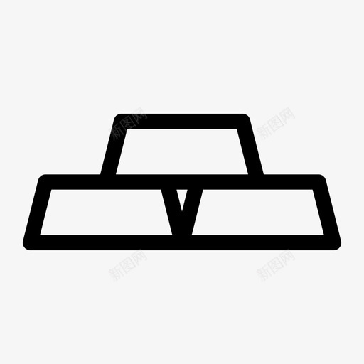 黄金金融财富图标svg_新图网 https://ixintu.com 时尚 财富 金融 黄金