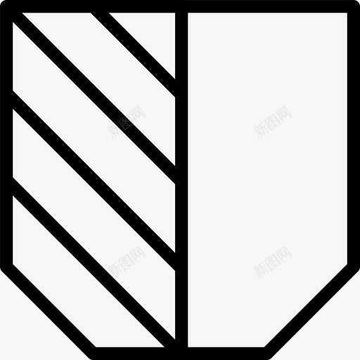 守住防守护盾图标svg_新图网 https://ixintu.com rpg 保持 停留 套装 姿势 守住 幻想 护盾 防守
