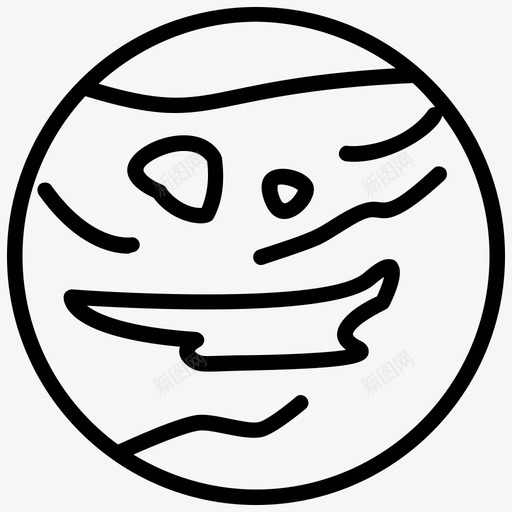 火星第四颗行星红色行星图标svg_新图网 https://ixintu.com 图标 地球 太空 太阳系 火星 第四 红色 行星
