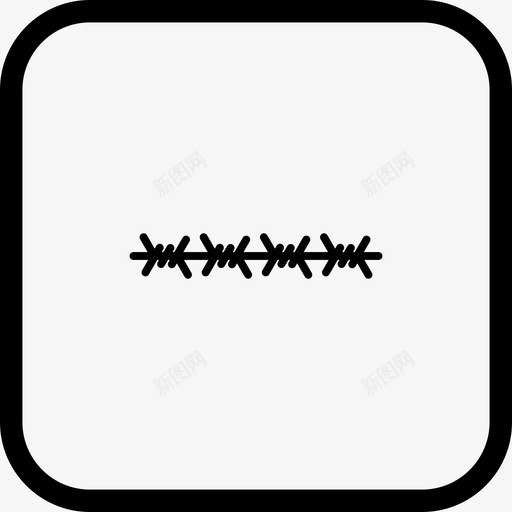 带刺铁丝网电缆安全图标svg_新图网 https://ixintu.com 军用 安全 带刺 电缆 铁丝网